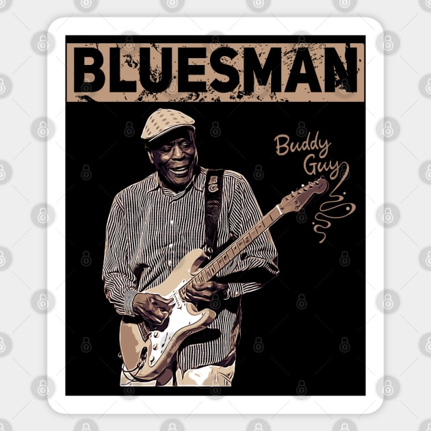 Bluesman // Buddy Guy Sticker by Degiab